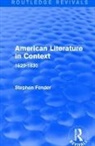 Stephen Fender, Stephen (University College London Fender, Fender Stephen - American Literature in Context