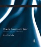 David Mcardle, David (University of Stirling Mcardle, McArdle David - Dispute Resolution in Sport