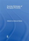 Emanuel Strauss, Strauss Emanuel - Concise Dictionary of European Proverbs
