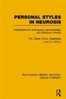 T.M. Caine, T.m. Wijesinghe Caine, O.B.A. Wijesinghe, D.A. Winter - Personal Styles in Neurosis (Rle: Group Therapy)
