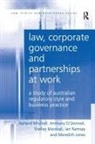 Meredith Jones, Shelley Marshall, Marshall Shelley, Richard Mitchell, Richard O''donnell Mitchell, Anthony O'Donnell... - Law, Corporate Governance and Partnerships At Work