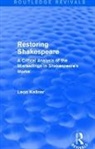 Leon Kellner, Kellner Leon - Restoring Shakespeare