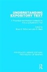 Bruce K. Black Britton, John B. Black, Black John B., Bruce K. Britton, Britton Bruce K. - Understanding Expository Text