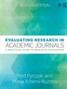 Fred Pyrczak, Maria Tcherni-Buzzeo, Maria (University of New Haven Tcherni-Buzzeo - Evaluating Research in Academic Journals
