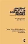Gavin Mccrone, Gavin Stephens Mccrone, McCrone Gavin, Mark Stephens - Housing Policy in Britain and Europe