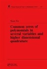 Yuan Xu, Xu Yuan - Common Zeros of Polynominals in Several Variables and Higher