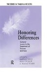 Nancy Dubrow, Dubrow Nancy, Kathleen Nader, Kathleen Dubrow Nader, Nader Kathleen, B. Hudnall Stamm - Honoring Differences