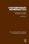 Josef Bleicher, Bleicher Josef - Contemporary Hermeneutics