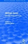 Jennifer Breen, Jennifer Breen, Breen Jennifer - Wilfred Owen (Routledge Revivals)