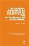 Charles E Sprague, Charles E. Sprague - The General Principles of the Science of Accounts and The