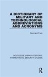 Bernhard Pretz - Dictionary of Military and Technological Abbreviations and Acronyms
