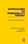 David Peck, David Whitlow Peck, David Whitlow - Approaches to Personality Theory