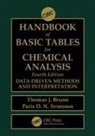 Thomas J. Bruno, Thomas J. Svoronos Bruno, Bruno Thomas J., Paris D.N. Svoronos - Crc Handbook of Basic Tables for Chemical Analysis