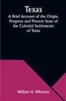William H. Wharton - Texas A Brief Account of the Origin, Progress and Present State of the Colonial Settlements of Texas; Together with an Exposition of the Causes which have induced the Existing War with Mexico