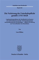Lara Höhne - Die Verletzung der Unterhaltspflicht gemäß § 170 I StGB.