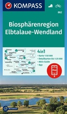 KOMPASS Wanderkarte 862 Biosphärenregion Elbtalaue-Wendland 1:50.000