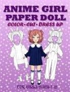 Mila Albeni - Anime Girl Paper Doll for Girls Ages 7-12; Cut, Color and Dress up