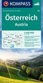 KOMPASS Autokarte Österreich 1:300.000