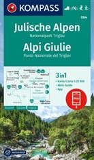 KOMPASS Wanderkarte 064 Julische Alpen, Nationalpark Triglav / Alpi Giulie 1:25.000