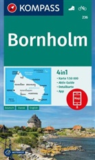 KOMPASS Wanderkarte 236 Bornholm 1:50.000