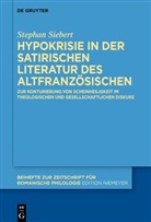 Stephan Siebert - Hypokrisie in der satirischen Literatur des Altfranzösischen