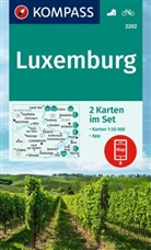 KOMPASS Wanderkarten-Set 2202 Luxemburg (2 Karten) 1:50.000