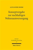 Alexander Hohm - Konzeptvergabe zur nachhaltigen Wohnraumversorgung