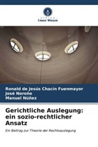 Ronald de Jesús Chacín Fuenmayor, José Noroño, Nuñ, Manuel Nuñez - Gerichtliche Auslegung: ein sozio-rechtlicher Ansatz