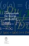 Umberto Zannier - Colloquium De Giorgi 2010-2012
