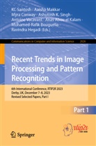 Anas Abou El Kalam, Mohamed-Rafik Bouguelia, Myra Conway, Myra Conway et al, Ravindra Hegadi, Ashutosh Kumar Singh... - Recent Trends in Image Processing and Pattern Recognition