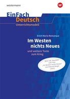 Christine Mersiowsky, Christine Mersiowsky, Erich Maria Remarque, Diekhans, Johannes Diekhans, Lukas Diekhans - EinFach Deutsch Unterrichtsmodelle