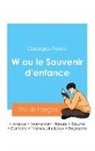 Georges Perec - Réussir son Bac de français 2024 : Analyse de W ou le Souvenir d'enfance de Georges Perec