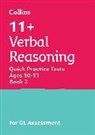 Collins 11+ - 11+ Verbal Reasoning Quick Practice Tests Age 10-11 (Year 6) Book 2