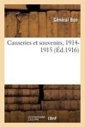 Bon, Bon-g - Causeries et souvenirs, 1914-1915