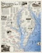 National Geographic Maps - National Geographic Shipwrecks of Delmarva Wall Map (28 X 35 In)
