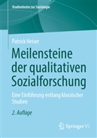 Patrick Heiser, Patrick (Dr.) Heiser - Meilensteine der qualitativen Sozialforschung