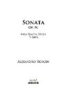 Alejandro Román - Sonata para flauta, viola y arpa, Op. 9c