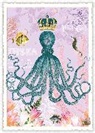 Postkarte. Sweet Memories. Oktopus / ohne Text / hoch