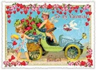 Postkarte. Sweet Memories. To my Valentine / quer