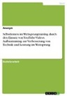Anonym, Anonymous - Selbstlernen im Weitsprungtraining durch den Einsatz von YouTube-Videos. Aufbautraining zur Verbesserung von Technik und Leistung im Weitsprung