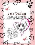 Indya King - Hearts Color and Greetings Book