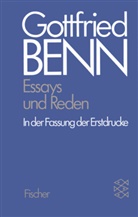 Gottfried Benn, Brun Hillebrand, Bruno Hillebrand - Essays und Reden in der Fassung der Erstdrucke