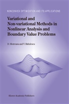 D. Motreanu, Dumitr Motreanu, Dumitru Motreanu, V. Radulescu, Vicentiu D Radulescu, Vicentiu D. Radulescu - Variational and Non-variational Methods in Nonlinear Analysis and Boundary Value Problems