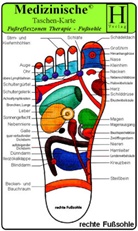 Hawelka Hawelka Verlag - Fussreflexzonen Therapie - Fusssohle- Medizinische Taschen-Karte