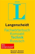 Horst Görner - Langenscheidt Fachwörterbuch Kompakt Technik, Russisch