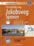 Esterbauer Verlag, Esterbaue Verlag, Esterbauer Verlag - Hikeline Wanderführer Fernwanderweg Jakobsweg Spanien