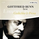 Gottfried Benn, Gottfried Benn - Einsamer nie, Gedichte & Prosa, 2 Audio-CDs, 2 Audio-CD (Audio book)