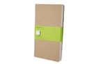 Moleskine - Moleskine Cahier A5, blanko, Kraft/Natur, 3er-Set