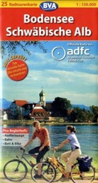 ADFC Radtourenkarten: ADFC-Radtourenkarte Bodensee, Schwäbische Alb