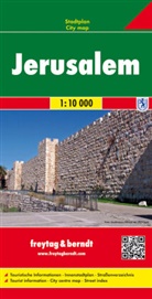 Freytag-Berndt und Artaria KG, Freytag-Bernd und Artaria KG, Freytag-Berndt und Artaria KG - Freytag Berndt Stadtplan: Jerusalem, Stadtplan 1:10.000
